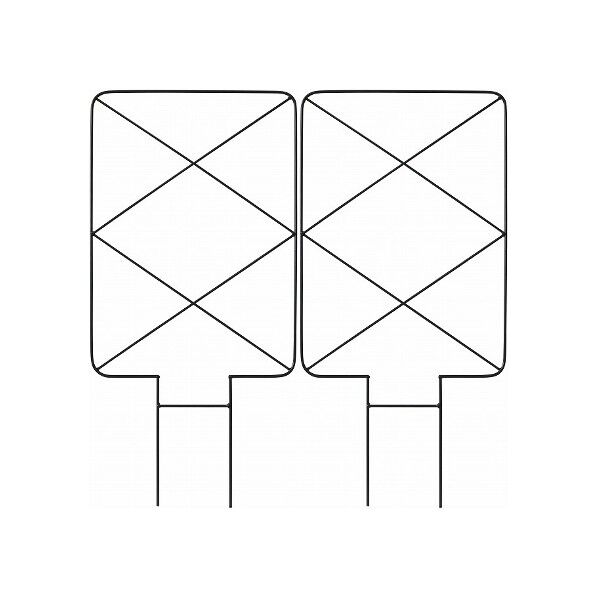 ベジトレリスパネル ブラック 約幅40cm×奥行0.6cm×高さ80cm VGT-TP02BK 1個