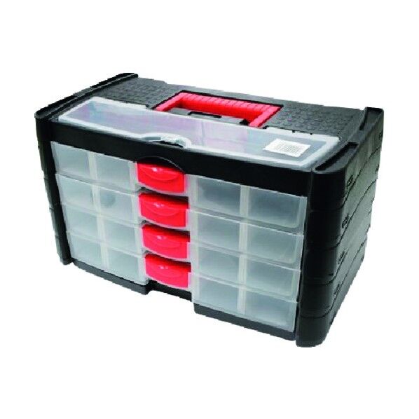 AP プラスチックボックス 4段引出 2003000004458 1個