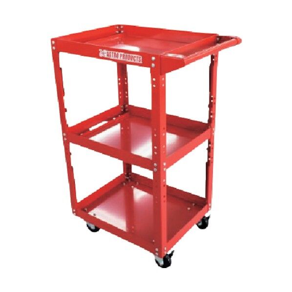AP コンパクトツールワゴン3段 CTW217 レッド 2003000002171 1台