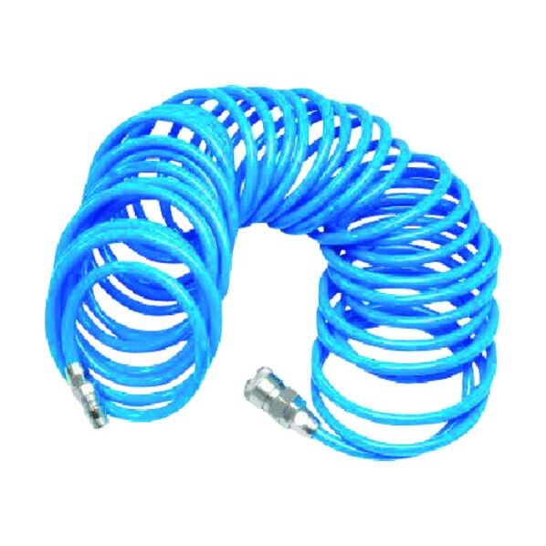 スパイラルウレタンエアホース φ5mm×φ8mm×10m ブルー 2004000009443 1本