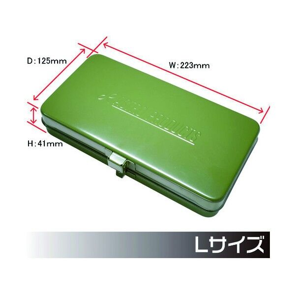 ワールドツール メタルケース L アーミーグリーン 2003000008111 1点