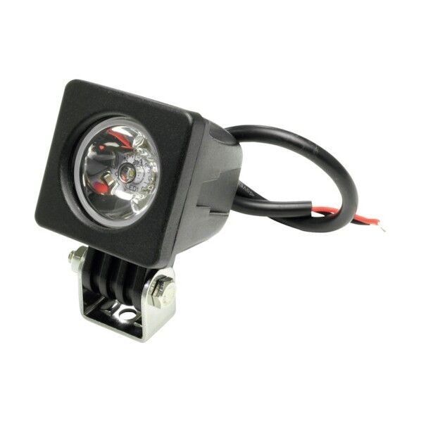 ワールドツール 10W LEDスポットビーム 角型ワークライト 16-07411 1点