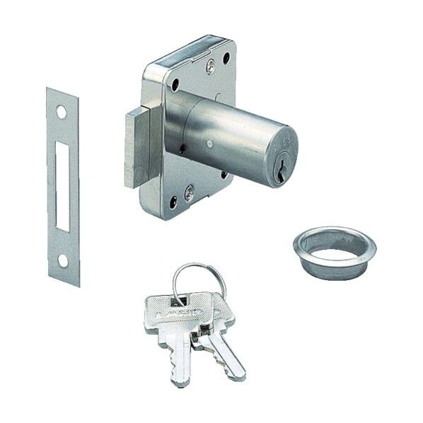 面付シリンダー錠(木製引き出し・開き扉用)