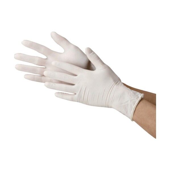 川西工業 天然ゴム使い切り手袋粉無 #2132 S ナチュラル 2132-S 100枚...