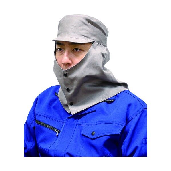 溶接頭巾天丸グレー2号