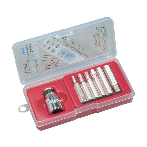 六角ソケット付ビット45ビット(差込角12.7)6本セット4~10