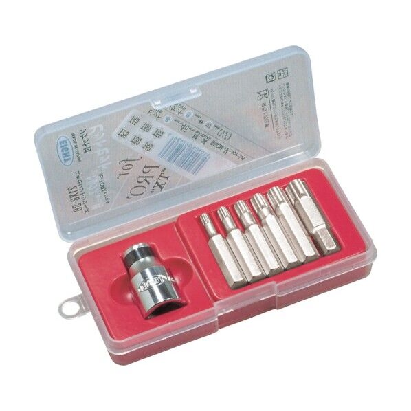 TXソケットビット45ビット差込角12.76本セトT25~T55