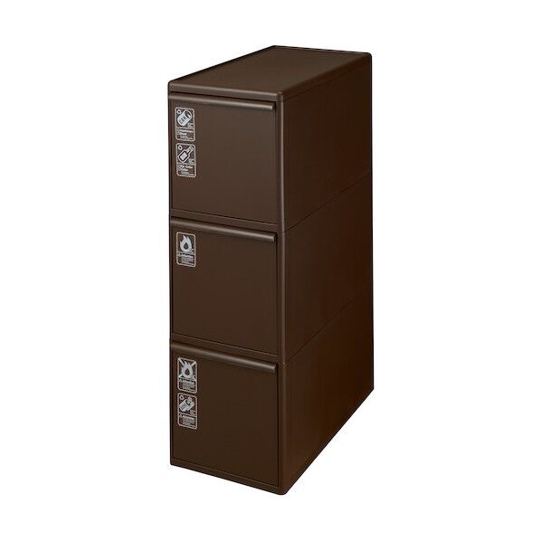 BW-3 分別引出しステーション ワイド3段 Br 220659 1台