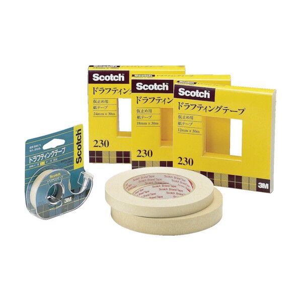 ドラフティングテープ 12mm×30m 6-4043-01 1個