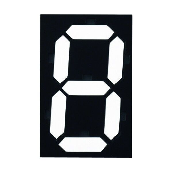 デジタル型数字表示板(マグマック)マグネット切替式 マグマック(中) 140×90mm 229002 1個