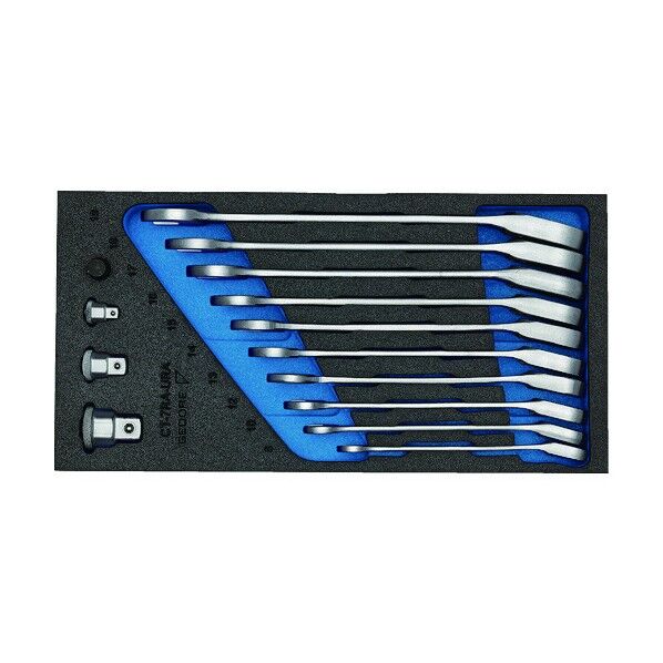 GEDORE オフセットコンビラチェットスパナ 1500CT1‐7URA 1