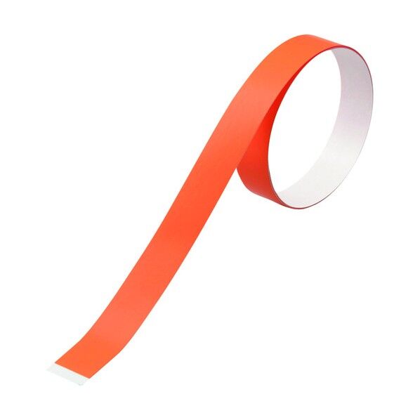 ヘルメット用ラインテープ HLM‐D(大)無反射 オレンジ 15mm×700mm 235110 10本