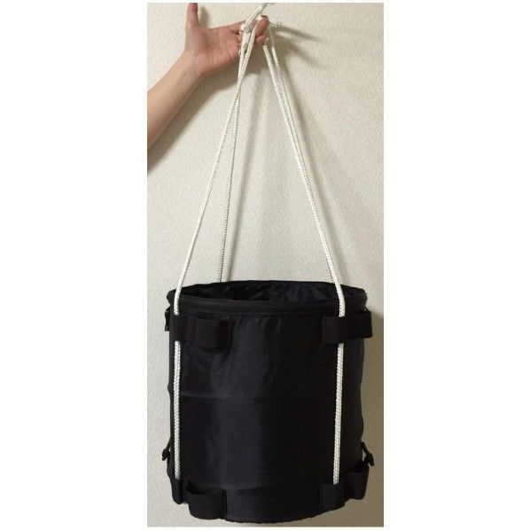 ジャッカル ロープ取替え式荷揚げバケツ 鉄板入り φ320x320mm JNB-FXL 1個