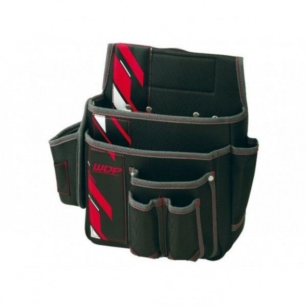 釘袋 万能ポケット付 レッド H325×W340×D180mm XPS-20RD 1個