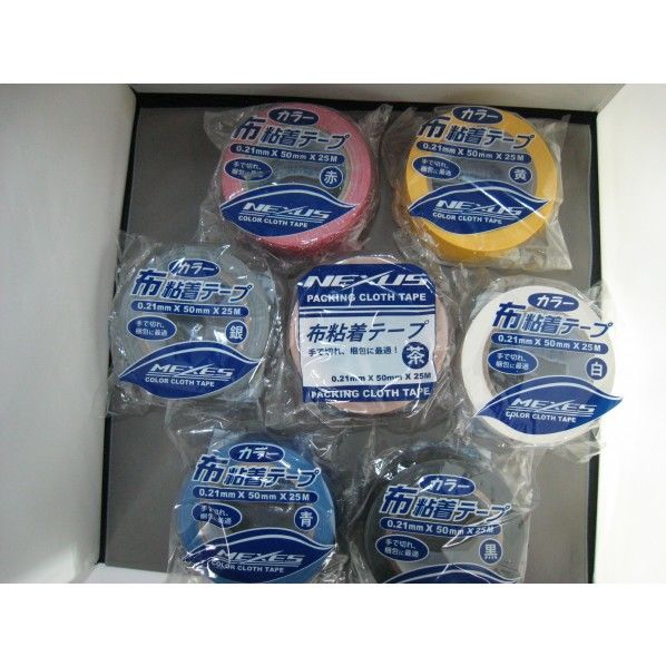 ネクサス布ガムテープ 茶 50MMx25M 30巻