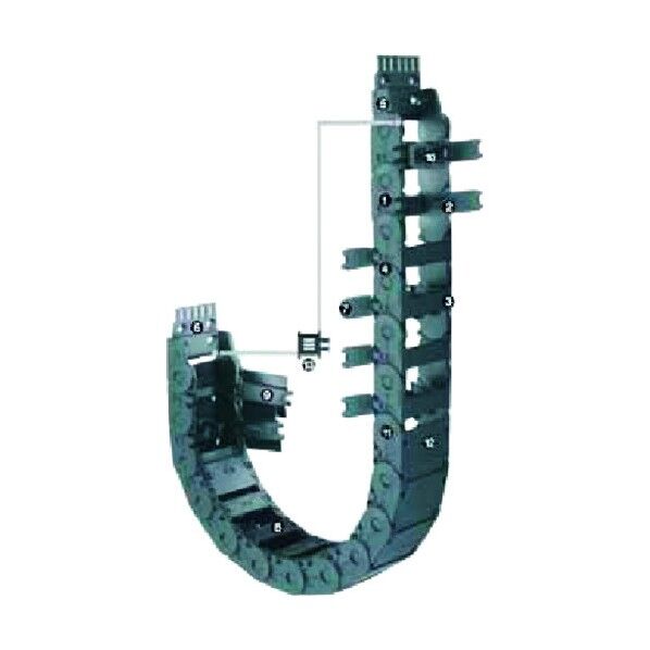 エナジーチェーン ケーブル保護管 69リンク 2400.12.175.0-69L 1点