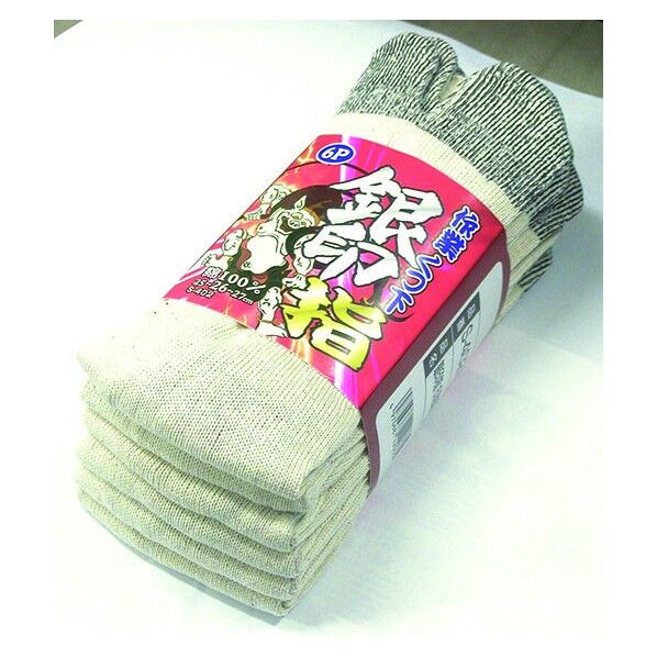 銀印 タビ型 キナリ 25~27cm S-402 6足