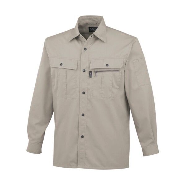 長袖シャツベージュ3L 2501-01-3L 1点