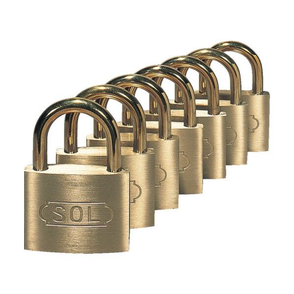 シリンダ南京錠 同一鍵・番号指定あり