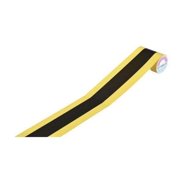 トラ柄テープ(巻き付けタイプ)TR1‐A 黄/黒 90mm×10m 256101 1個