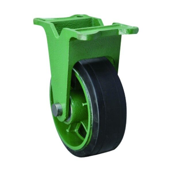 幅広型固定金具付ゴム車輪 250X65 250X65TKB 1点