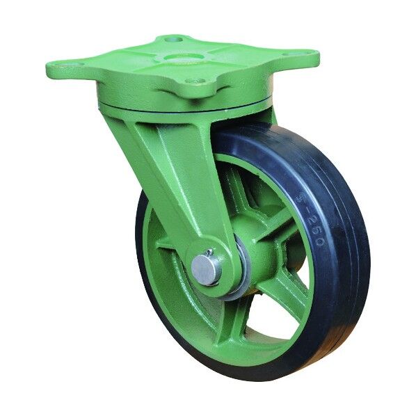 重荷重用AVG・牽引用キャスターゴム車 250X65TSRB 1点