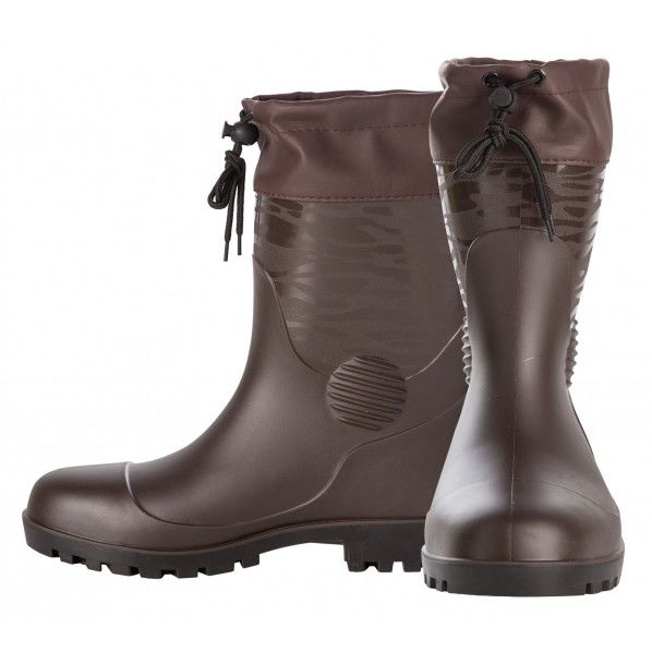 迷彩安全長靴 ショート フード付 ブラウン 25.5㎝ SZ-630 1足