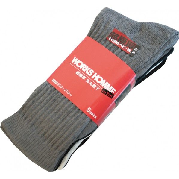 剛の極み(超厚地ソックス) カラー 先丸 4P フリー 9001-CL 4足