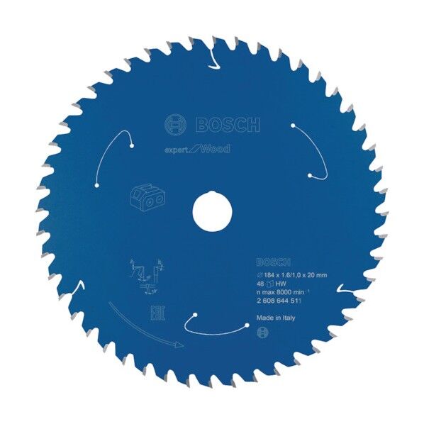 丸のこ刃 エキスパート木材184x48T 2608644511