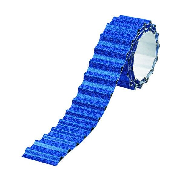波状マイクロプリズム反射テープ MWE‐451BL 高輝度+広角反射タイプ 45mm×1m 265053 1個