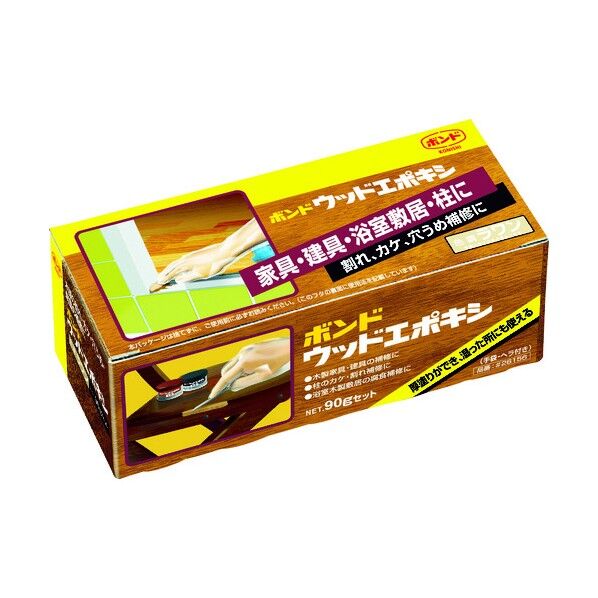 コニシ #26156 ボンド ウッドエポキシ 割れ・カケ・穴うめ補修 ｜短
