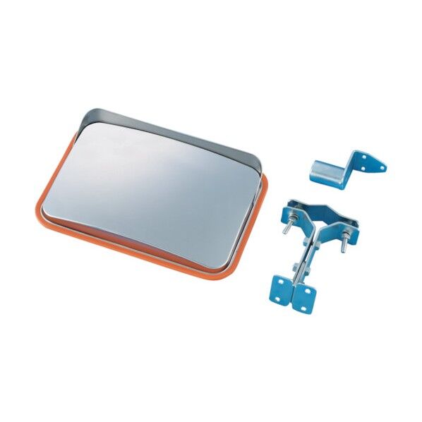 小型カーブミラー(ステンレスタイプ)壁角SS35 取付金具付 225×320mm 276150 1