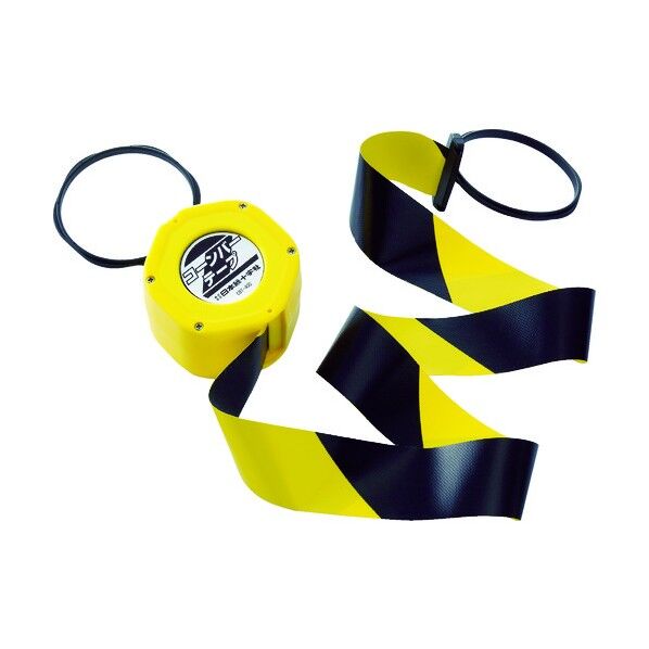 CBT-400 コーンバーテープ(バリアテープ)黄/黒50mm幅×4m自動巻き