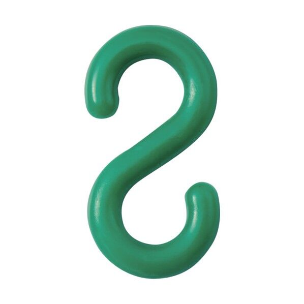 S字フック PF‐6G 緑 21×39.5mm 284122 2個