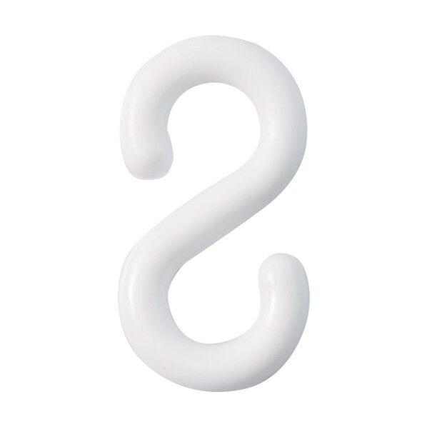 S字フック PF‐8W 白 27.5×52.5mm 284131 2個