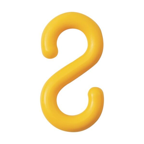 S字フック PF‐8Y 黄 27.5×52.5mm 284133 2個