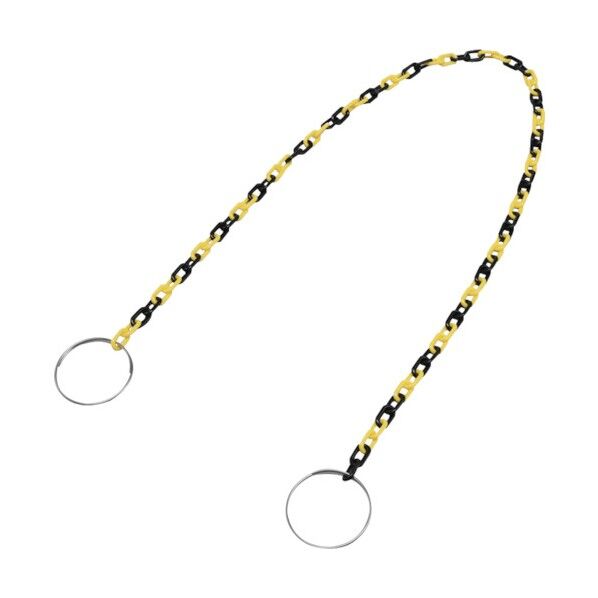 コーン用プラスチックチェーン(リング付)CHB‐A‐TR 黄/黒 2m 284042 1個