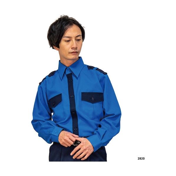 警備シャツ2820(秋冬)ユニセックス L 2820-L 1着