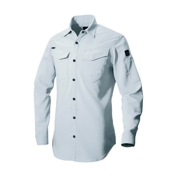 長袖シャツ(男女兼用)AZ2935-003シルバーグレー5L 003シルバーグレー 5L 2935 1