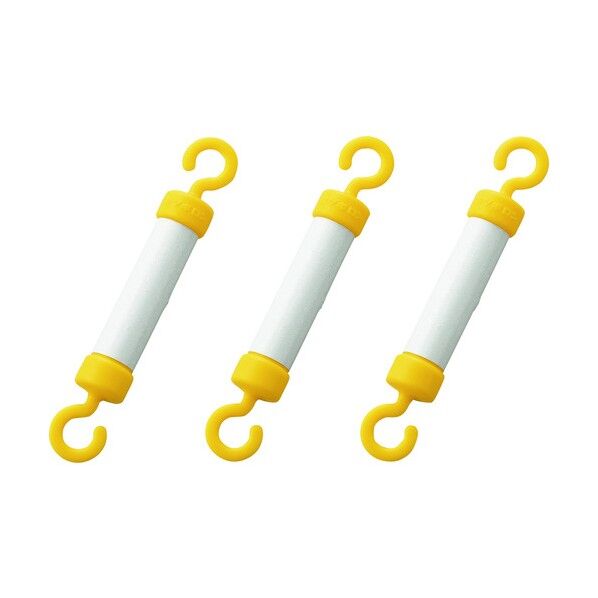 緑十字 チェーン用反射材(リフレクター) 黄 24mmΦ×165mm 反射部70mm 3個組 HDPE製 284172 3台