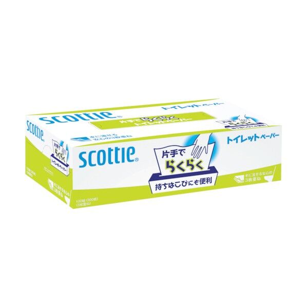 クレシア スコッティ 片手でらくらくトイレットペーパー
