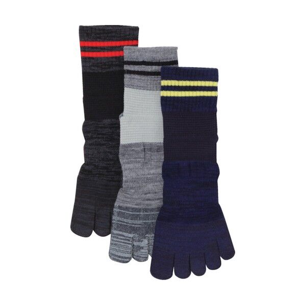 靴下 ワーク引揃ライン12丈Wサポート制菌消臭五本指  289-434 -25-00 1点