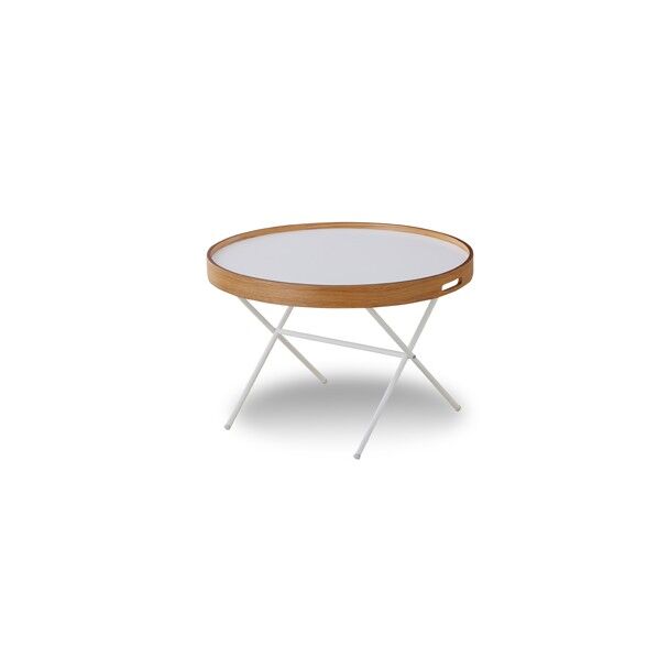 センターテーブル ビト ホワイト 600×600×400mm 244726 1台