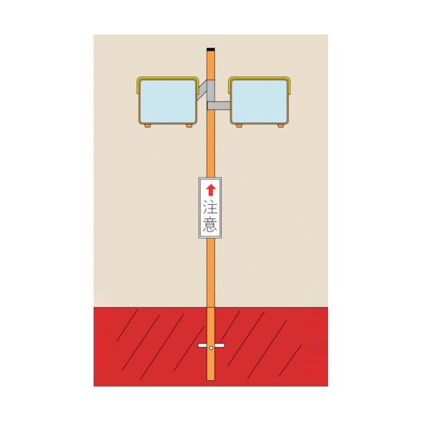 カーブミラー・角型2面鏡 埋込