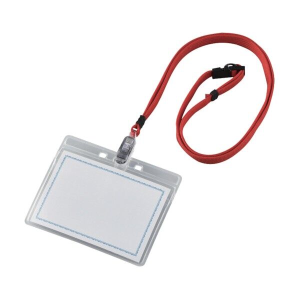 吊り下げ名札 吊名札‐131R 赤 安全標識 300022 10本