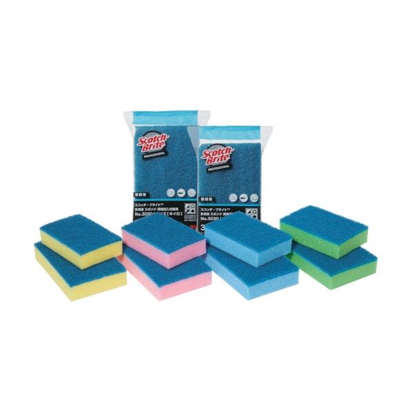 多用途スポンジ 異物混入対策用 No.3030 ミドリ Lサイズ ミドリ L JSP4408 1点