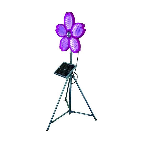 桜サークラーソーラー式大型回転灯三脚付電源セット