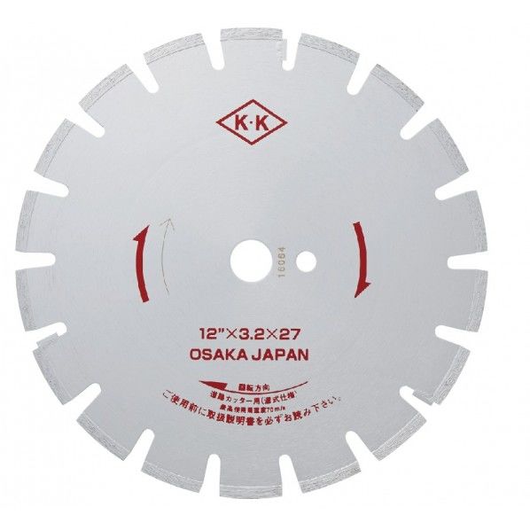 湿式ダイヤモンド・ブレード Wタイプ D0B0W12000 1枚