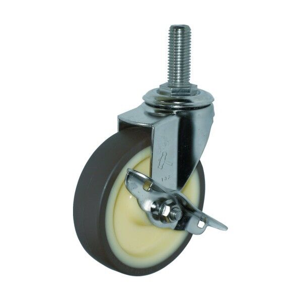 ねじ込み式キャスター 320EA (ウレタン車) 自在ストッパー付