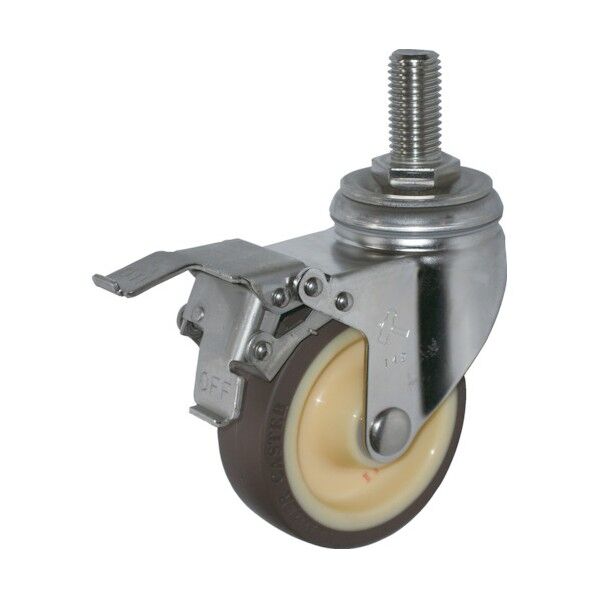 ねじ込み式キャスター 320SA (ウレタン車) 自在ストッパー付